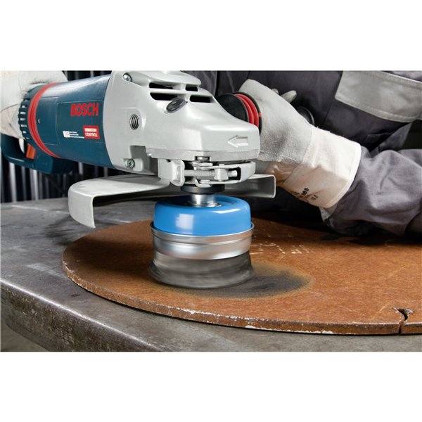 Bosch 1 spazzola a tazza M14 d 65 mm  0,35 intecc.