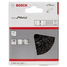Bosch 1 spazzola a tazza M14 70mm ond. 0.3mm acciaio 2