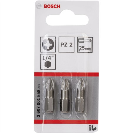 Bosch 3pz PZ bit per cacciavite PZ2 XH 25mm