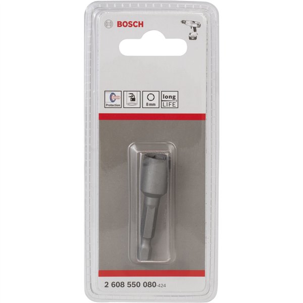 Bosch inserto a bussola 50mm SW 8,0 con magnete