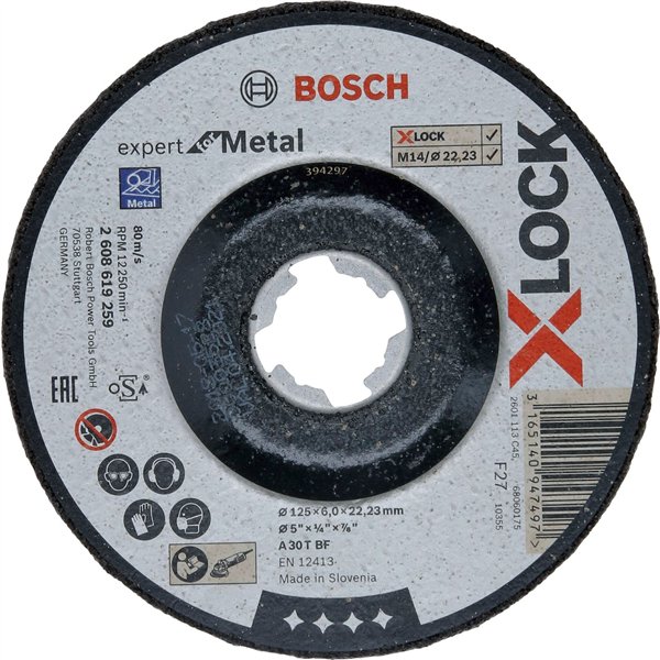 Bosch X-LOCK mola da sbavo 125X6mm EfM