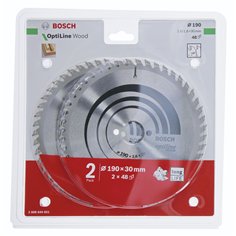 Bosch 2x Optiline Wood 190x30x2.6/1.6x48T