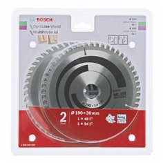Bosch lame 1x Optiline Wood + 1x Multi Material set