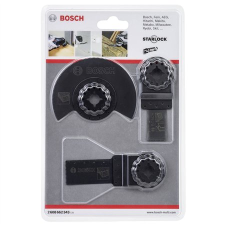 Bosch GOP set di base di 3 lame per legno Starlock