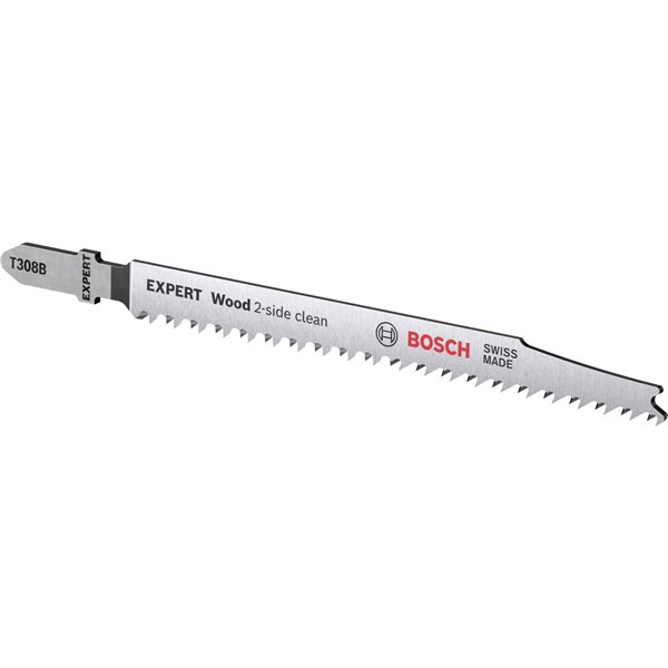 Bosch EXPERT lame per seghett. T308B 5Stk Wood 2-side clean