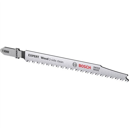 Bosch EXPERT lame per seghett. T308B 5Stk Wood 2-side clean