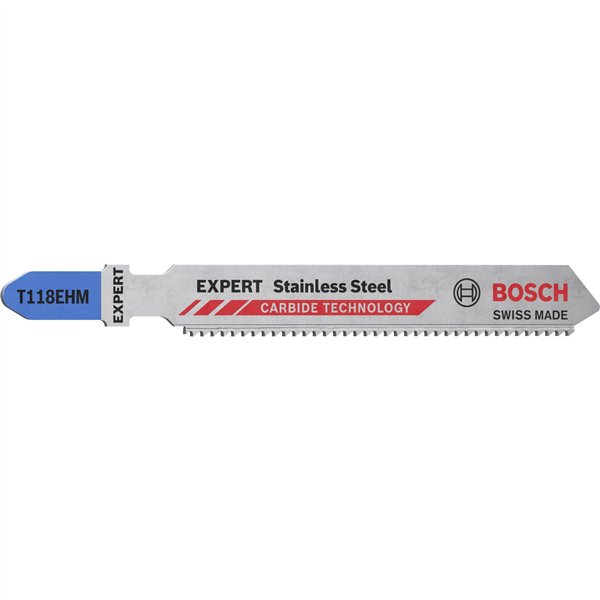 Bosch EXPERT lame per seghett. T118EHM 3Stk Stainless Steel
