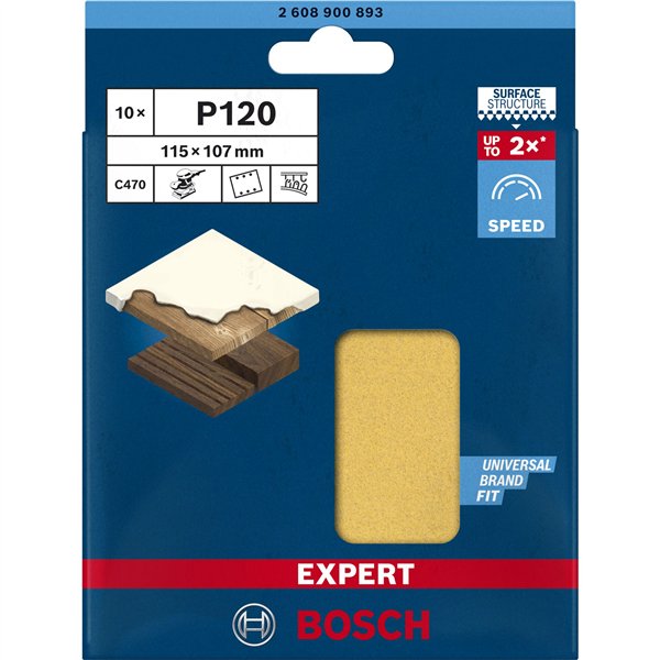 Bosch fog.abrasivo C470,115x107 K120,10x