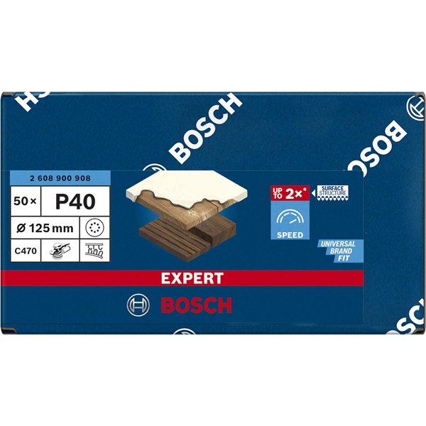 Bosch fog.abrasivo C470,125mm 40,50x EXPERT