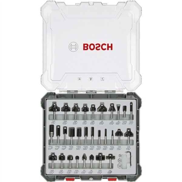 Bosch 30 pz. set frese miste 6mm codolo