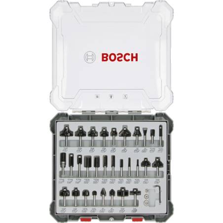 Bosch 30 pz. set frese miste 6mm codolo