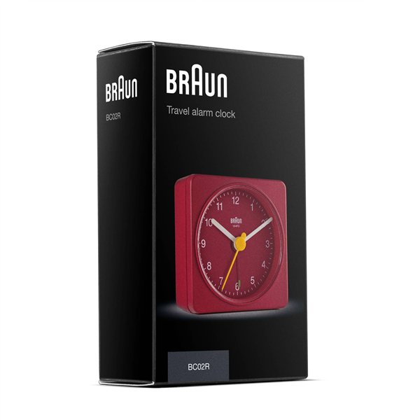 Braun BC 02 R Sveglia al quarzo rosso
