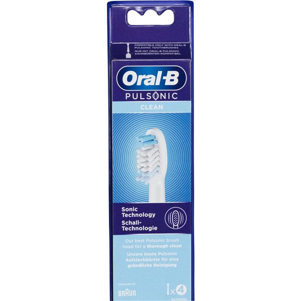 Braun Oral-B test. di ricambio Pulsonic Clean 4pz