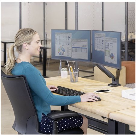 Fellowes Platinum Series supporto monitor doppio braccio