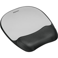 Fellowes Memory Foam tappetino mouse con poggiapolsi nero
