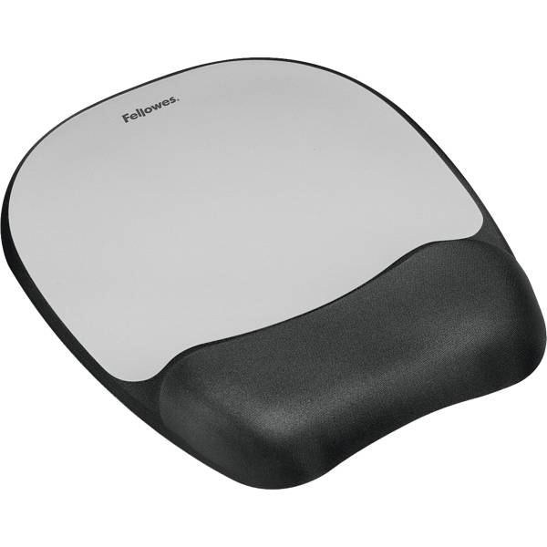 Fellowes Memory Foam tappetino mouse con poggiapolsi nero