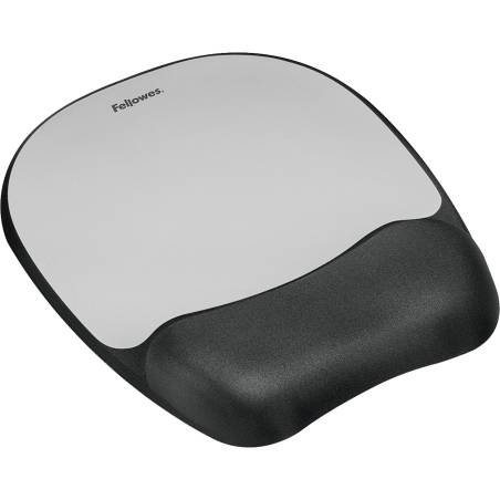 Fellowes Memory Foam tappetino mouse con poggiapolsi nero