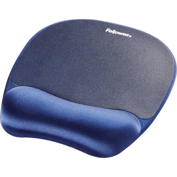 Fellowes Memory Foam tappetino mouse con poggiapolsi zaffiro