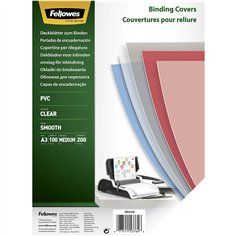 Fellowes cartellina A3 trasparente 200 Mikron
