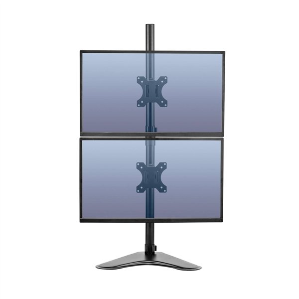 Fellowes braccio monitor doppio verticale su piedistallo