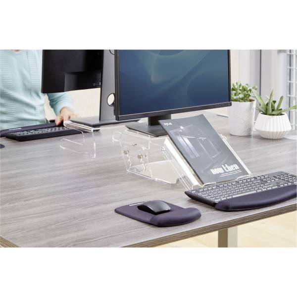 Fellowes Clarity supporto monitor regol. con portadocum.