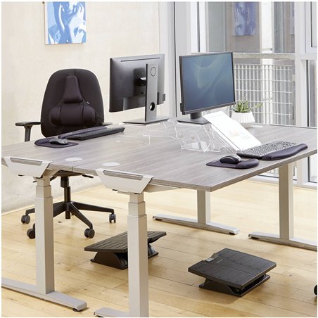 Fellowes Clarity supporto monitor regol. con portadocum.