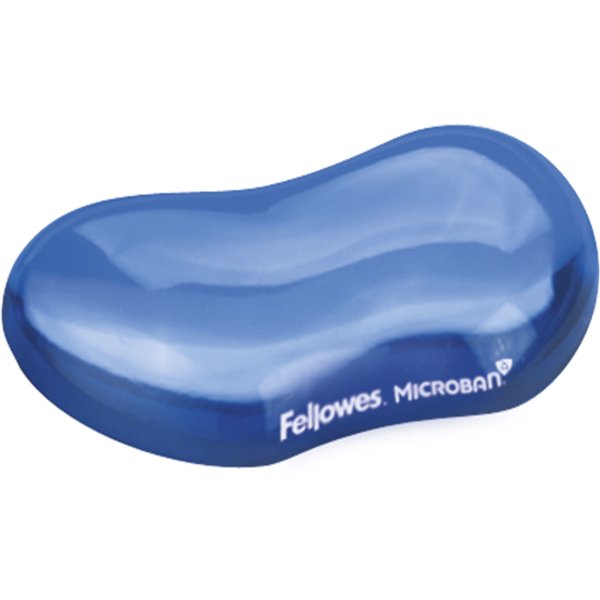 Fellowes Crystal Gel Flex poggiapolsi blu