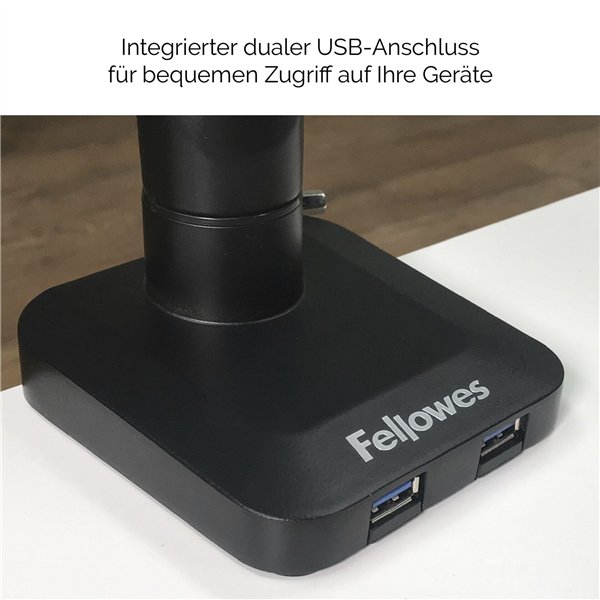 Fellowes Platinum Series Single braccio monitor bianco