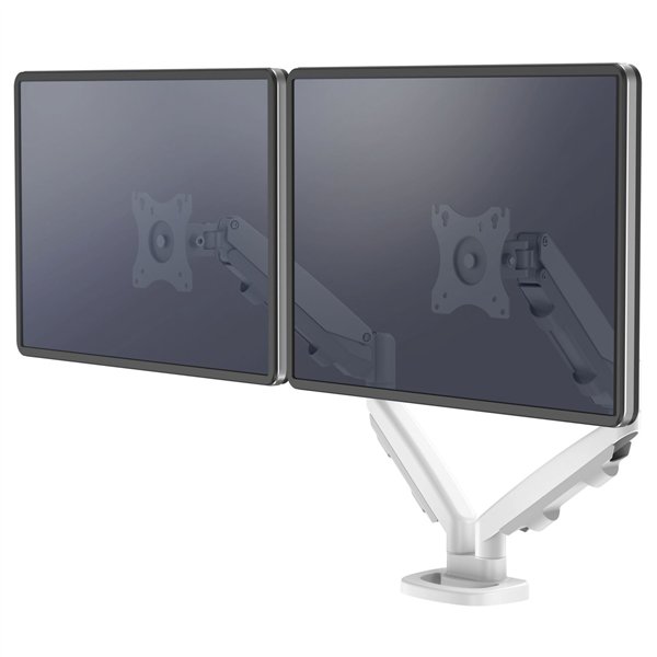 Fellowes Eppa braccio monitor doppio bianco