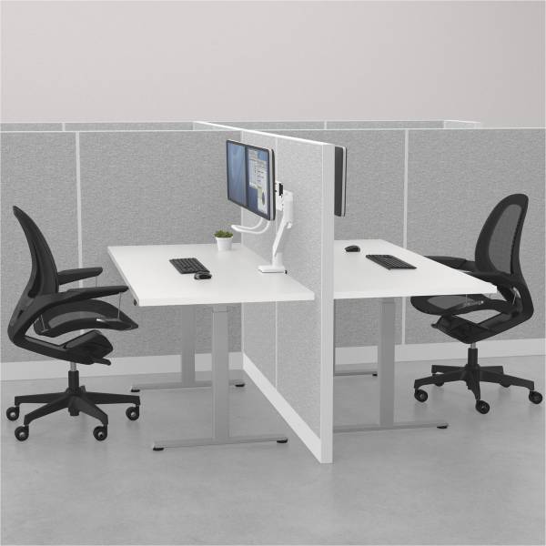 Fellowes Eppa Crossbar braccio monitor bianco