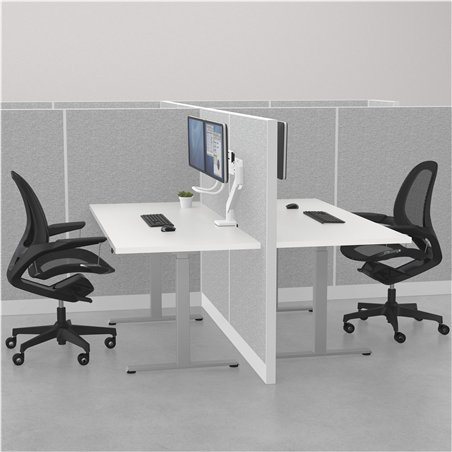 Fellowes Eppa Crossbar braccio monitor bianco