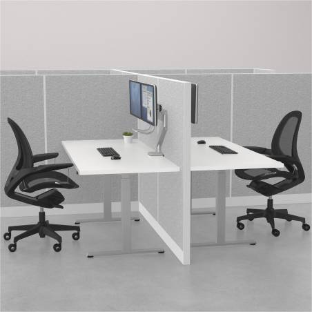 Fellowes Eppa Crossbar braccio monitor argento