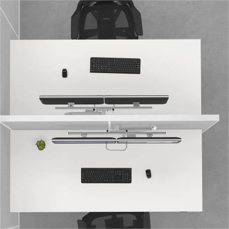 Fellowes Eppa Crossbar braccio monitor argento