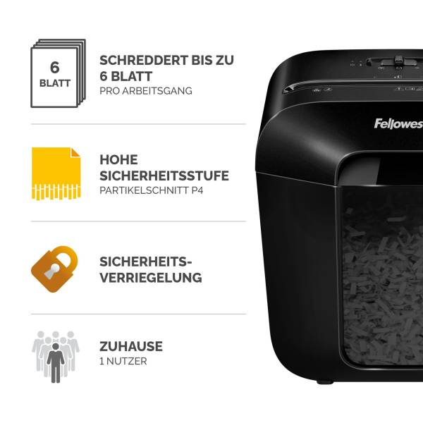 Fellowes Powershred LX 25 nero