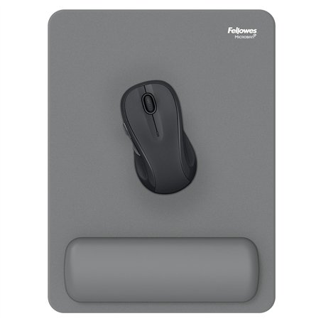 Fellowes Breyta XL tappetino mouse grigio con poggiapolsi