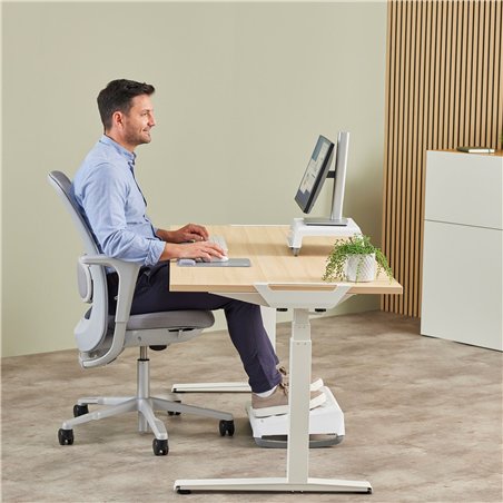 Fellowes Breyta XL tappetino mouse grigio con poggiapolsi