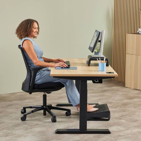 Fellowes Breyta XL mousepad blu con poggiapolsi