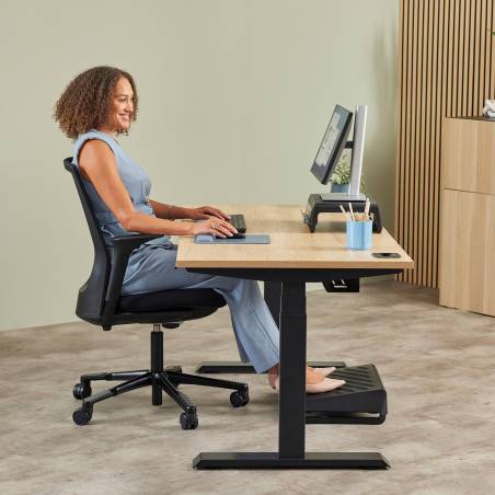 Fellowes Breyta XL mousepad blu con poggiapolsi