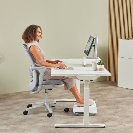 Fellowes Breyta XL tappetino mouse sabbia con poggiapolsi