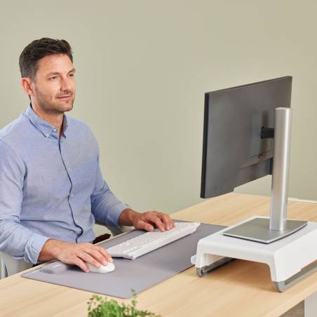 Fellowes Breyta grigio poggiapolsi da tastiera 47 cm