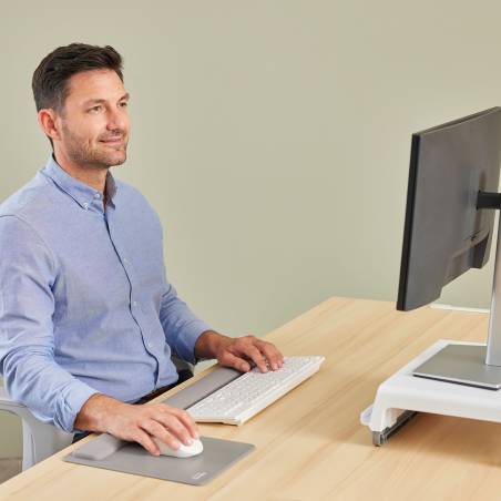 Fellowes Breyta grigio poggiapolsi da tastiera 47 cm