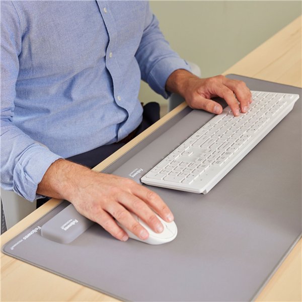 Fellowes Breyta grigio poggiapolsi da tastiera 47 cm