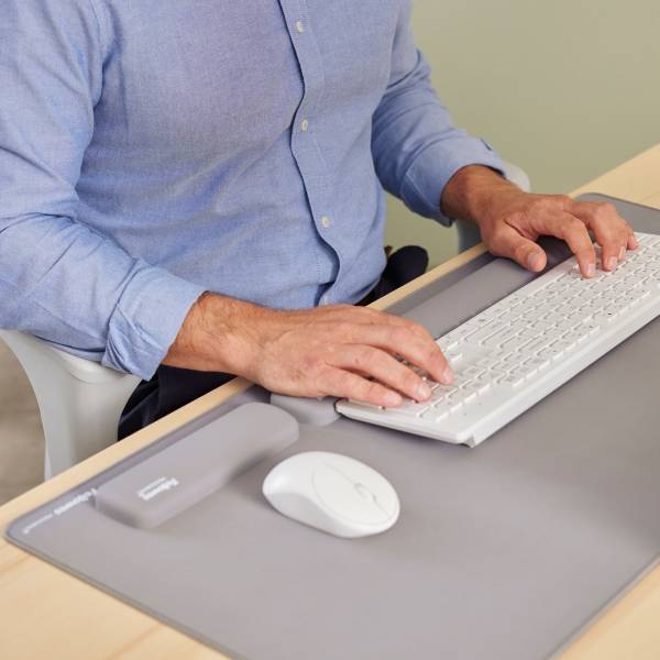 Fellowes Breyta grigio poggiapolsi da tastiera 47 cm