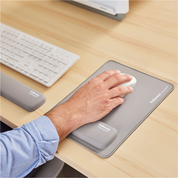 Fellowes Breyta grigio poggiapolsi da tastiera 47 cm