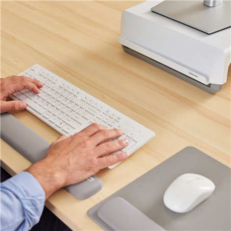 Fellowes Breyta grigio poggiapolsi da tastiera 47 cm