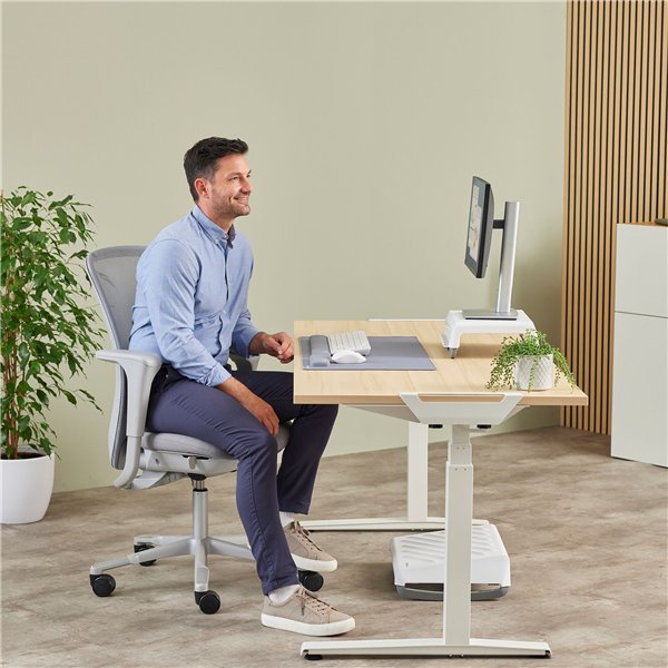 Fellowes Breyta grigio poggiapolsi da tastiera 47 cm