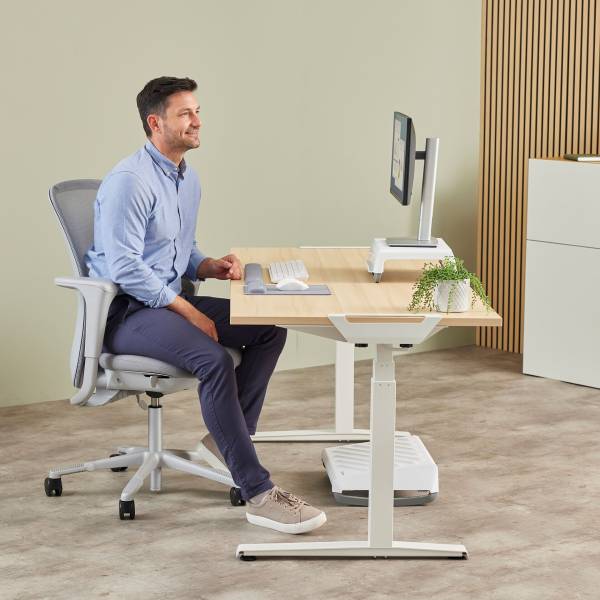 Fellowes Breyta grigio poggiapolsi da tastiera 47 cm