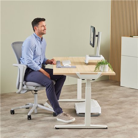 Fellowes Breyta grigio poggiapolsi da tastiera 47 cm