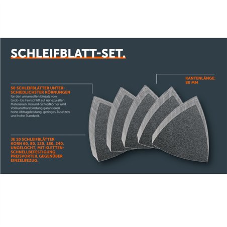 Fein Schleifblatt-Set je 10x60,80,120,180,240