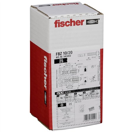 Fischer bullone di ancoraggio FBZ 10/20 25 pz.